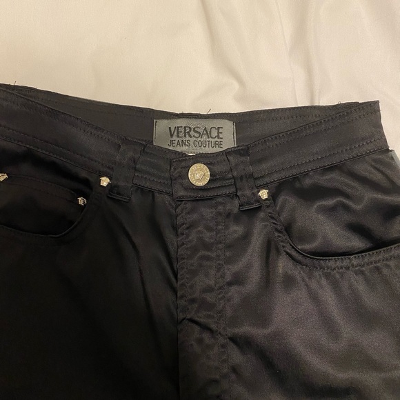 versace satin pants - Picture 2 of 4